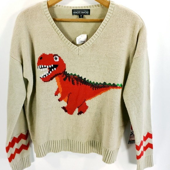Almost Famous Ugly Christmas Trex 